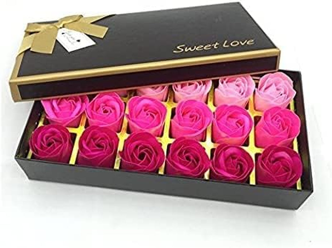18 Pcs Rosas De Jabón En Caja De Regalo, Regalo Para El Día De San Valentín, Cumpleaños Regalo Ect